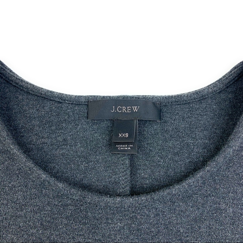 JCrew Peplum Asymmetrical Ruffle Hem Tee - Picture 2 of 6